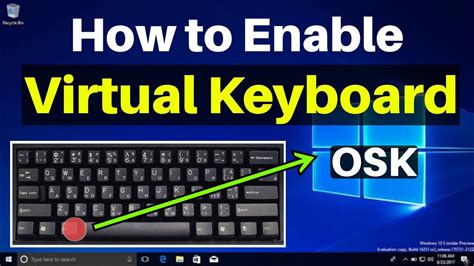 How to activate virtual keyboard windows 10